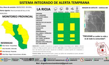 Rige alerta por tormentas fuertes y vientos intensos en La Rioja