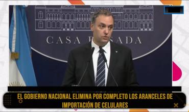 El Gobierno anunció la eliminación de aranceles para la importación de teléfonos celulares