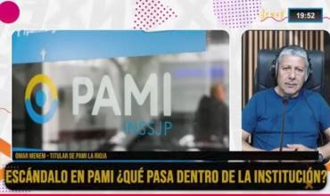 Omar Menem, director de PAMI La Rioja, en Fenix: defendió el control de pañales y desmintió recorte de presupuesto en la provincia