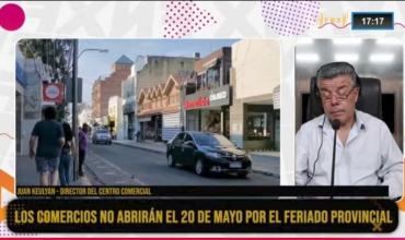 Juan Keulyan, director del Centro Comercial, en Fenix: el feriado del 20 de mayo no obliga a cerrar comercios ni se paga doble