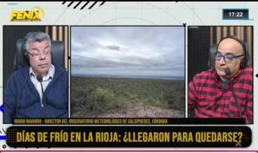 Mario Navarro, director del Observatorio Meteorológico de Salsipuedes anticipa un invierno corto, pero con heladas intensas y posible nieve cerca de La Rioja