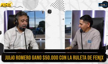 Julio Romero ganó $50.000 en la Ruleta Fénix