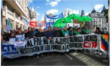 ATE se movilizó junto a la CTA Autónoma en un nuevo paro nacional