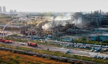 China: Explotó una planta química. Hay cinco muertos, seis desaparecidos y 19 heridos