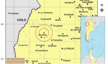  Sismo de 3.6 se registró durante la madrugada del sábado en Vinchina