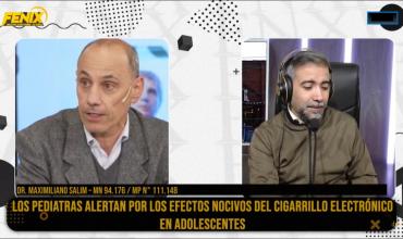 Maximiliano Salin, médico neumonólogo, en Fénix: “Los cigarrillos electrónicos no son inocuos y ya causan daño”