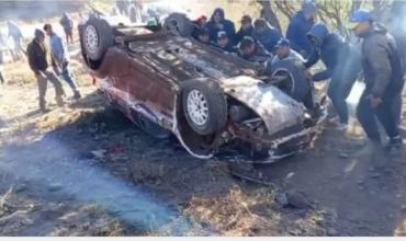 Impactante vuelco en el Rally del Poncho en Catamarca 