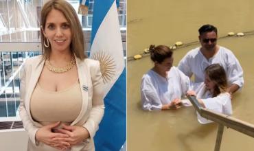 Polémica porque una diputada libertaria se fue a bautizar al Líbano