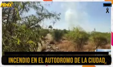 Incendio en el Autódromo: el humo llegó a verse desde el centro de la ciudad