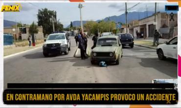 Iba en contramano y embistió a una moto: un herido en cercanías del Estadio del Centro