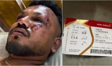 Impactante relato del único sobreviviente de la tragedia aérea en India
