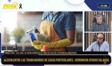  Andrea Cruz, secretaria general de SACRA: “Desde enero no tenemos aumento y el sueldo no alcanza ni para la canasta básica”
