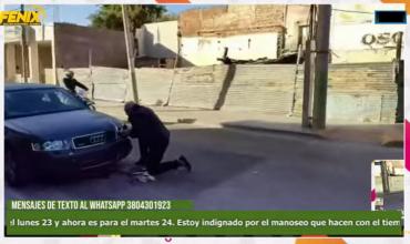 Chocaron un auto estacionado y se dieron a la fuga