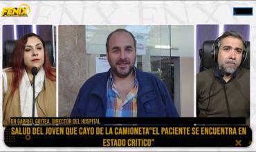 Paciente que cayó de una camioneta continúa en estado crítico: “Hay una leve mejoría, pero la gravedad persiste”
