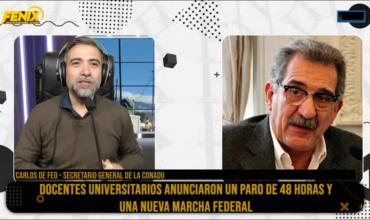 Carlos De Feo: “El 80% de docentes y no docentes está bajo la línea de pobreza”