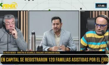 Por la ola polar, el gobierno asistió a más de 120 familias en Capital y activó un comité de emergencia