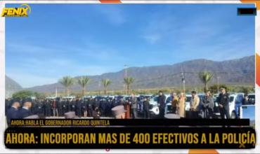 Quintela anunció la incorporación de 433 nuevos efectivos policiales y destacó el rol de la seguridad en la provincia