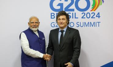 Javier Milei mantendrá una nueva reunión bilateral con el primer ministro de la India, Narendra Modi