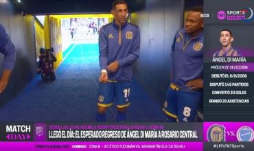 Di María volvió al Gigante: ovación, emoción y lágrimas en su reencuentro con la gente de Central