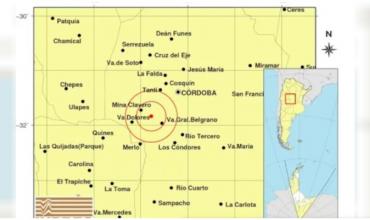Un sismo de baja intensidad sacudió varias localidades del interior de Córdoba