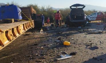 Tragedia en Ruta 38: choque frontal dejó tres víctimas fatales y dos personas heridas 
