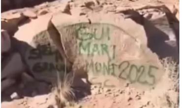 Identificaron a los turistas que vandalizaron un paisaje natural en Mendoza: la multa que podrían pagar