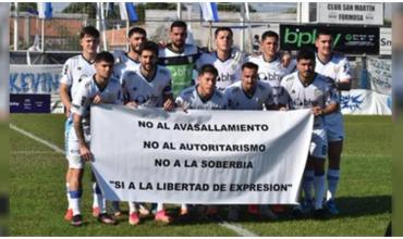 Atlético Rafaela salió a apoyar a Toviggino tras su cruce con Bullrich