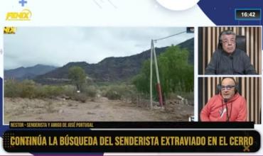 Néstor amigo del senderista desaparecido: "Tenemos fe en que está en un lugar sin señal y no puede comunicarse" 