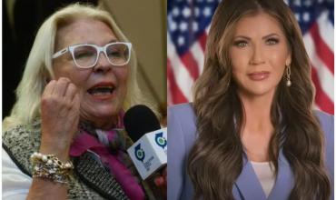 Carrió criticó a Kristi Noem, la secretaria de Trump que se reunió con Milei, por la política migratoria de EE.UU.