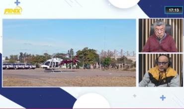 Llegó un helicóptero desde San Luis para colaborar con la búsqueda de José Portugal 