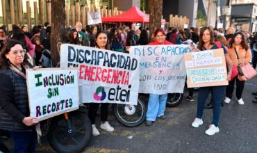 Veto a la Ley de Emergencia en Discapacidad: organizaciones se manifiestan en el Congreso