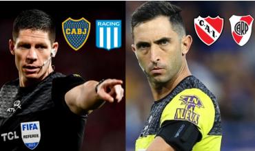 Clásicos en llamas: la AFA confirmó los árbitros para Boca-Racing e Independiente-River