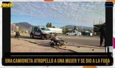 Mujer herida en siniestro vial por una camioneta se dio a la fuga