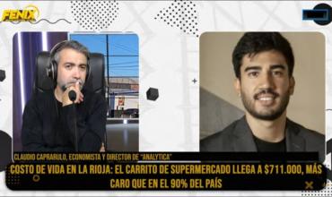 Claudio Caprarulo: “Llenar el carrito de supermercado en La Rioja sale 711 mil pesos”