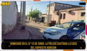 Barrio 12 de Junio: Fuerte custodia policial en la vivienda del supuesto agresor