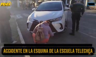 Siniestro vial en Hipólito Irigoyen y Vélez Sarsfield dejó dos heridos