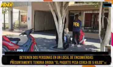 Detienen a dos personas que intentaban retirar una encomienda con marihuana que enviaron desde Salta