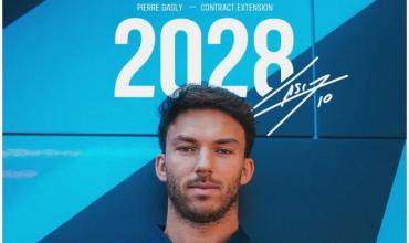 Alpine anunció la renovación de Pierre Gasly, compañero de Colapinto, por 3 temporadas