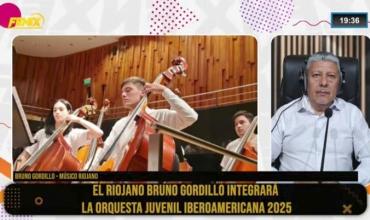 Bruno Gordillo: "Es un orgullo representar a Argentina en la Orquesta Juvenil Iberoamericana"