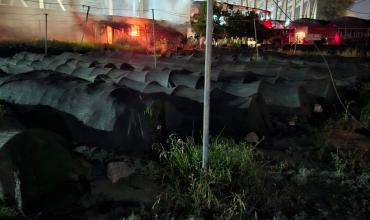Incendio en un vivero del barrio Facundo Quiroga provocó daños materiales