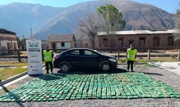 Jujuy: Gendarmería secuestró hojas de coca, cocaína y marihuana