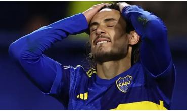  Alerta en Boca: Edinson Cavani sufrió una distensión y es duda para el partido con Central Córdoba