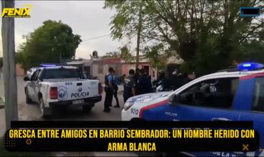 Barrio El Sembrador: Un joven resultó herido con arma blanca durante una gresca