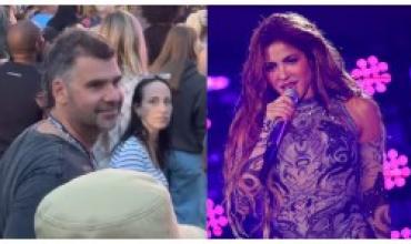 Antonio de la Rúa apareció en el recital de Shakira en Nueva York y volvió a ser el centro de todas las miradas