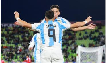 La Selección argentina Sub 20 debutó con una gran victoria ante Cuba en su debut en el Mundial de Chile