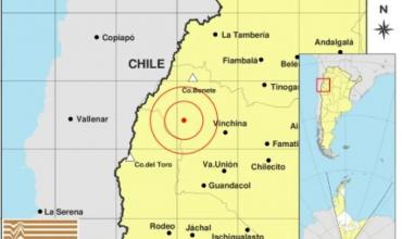 Tembló la precordillera riojana