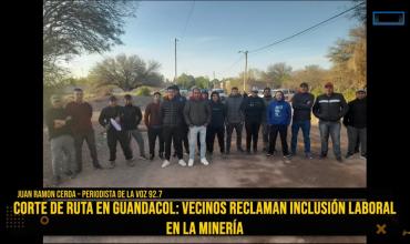 Guandacol: Vecinos cortan ruta en reclamo de trabajo