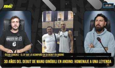 Óscar "Huevo"Sanchez a  30 años del debut de Emanuel Ginóbili con la camiseta de Andino de La Rioja:“No pensé que Manu iba a ser un jugador de NBA con cuatro anillos” 