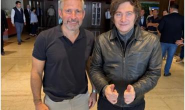 Tras los incidentes en Santa Fe, Javier Milei llegó a Entre Ríos para reunirse con Rogelio Frigerio