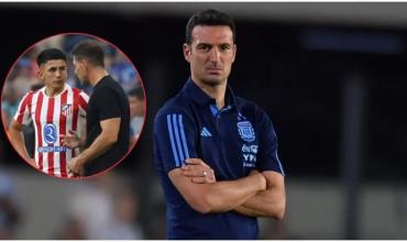 La contundente decisión de Scaloni con Thiago Almada luego de que Simeone dijera que "no está para competir"